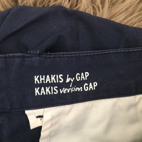 GAP boyfriend roll-up navy cotton shorts -- size 6 - Picture 7 of 8